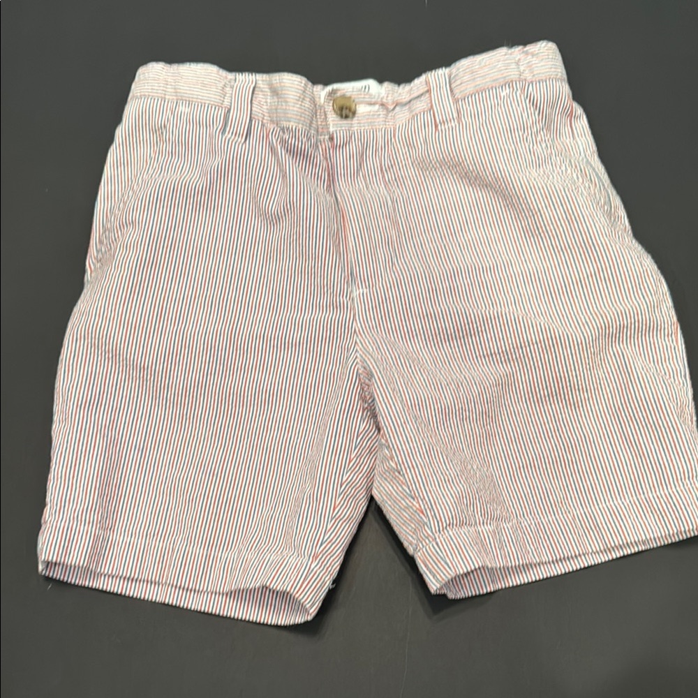 Crown & Ivy Kids Red, White, and Blue Striped Shorts Size 7 Boys